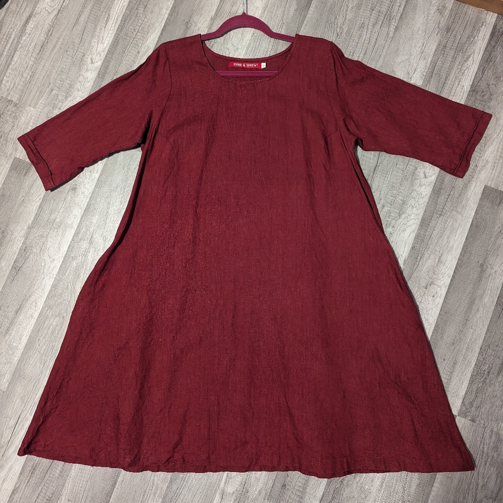 Pyne & Smith No. 29 A-Line Linen Swingy Dress